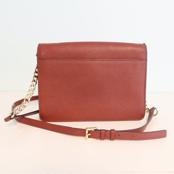 MICHAEL Michael Kors Daniela Large Crossbody Red/Burgandy  Wallet/ Bag/ Purse 👜 - Picture 4 of 14